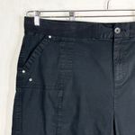 kim rogers Plus Size 3X Shorts Black Elastic Waist Pockets Drawstring Hem 106 Photo 4