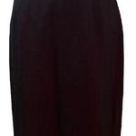 Le Suit Deep Red & Black Textured Knee Length Skirt Size 4P Photo 0
