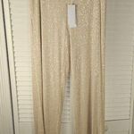 NWT White Label The White Company Womens Cream Sequin Wide Leg Trousers Pants 12 Photo 0