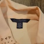 American eagle sheer light pink embellished button up Western Women's Size XS Photo 1