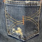 No Boundaries Button Fly Distressed Large Cuff Cropped Jeans Photo 4