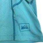 REI Lightweight 1/4 Zip LS Shirt Women L Jade UPF Outdoor Sporty Travel Made USA Blue Size L Photo 5