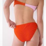 J.Crew Scrunchie Orange Hipster Bikini Swim Bottom Sz M NEW Photo 1