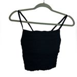 Free People  Movement Femme Ruched Black Sports Bra Tank Photo 2