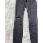Reformation  Jeans High‎ & Skinny Faded Black Destroyed Size 23 Photo 12