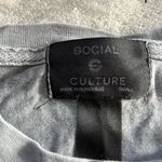 Social Culture Faded Hamptons Cropped Tee Photo 3