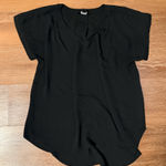 Vera Wang  Elegant Black Blouse Photo 0