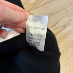 Reformation  Cashmere Black Ribbed Square Neck Cropped Sweater Tank Size XL Photo 5