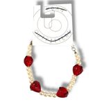 Urban Outfitters Strawberry Pearl Icon Beaded Bracelet NWT Photo 0