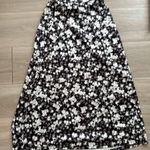 Amazon Floral Print Midi Skirt With Slit  Photo 1