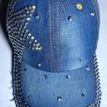 Olivia & Kate Sparkle Star Denim Baseball Cap Blue Photo 1