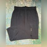 Evidence Vintage black maxi skirt with silver metal accents, size 9 Photo 3