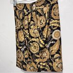 Genny vintage suit set rare print silk gold black: Box 0012: Size 8 Photo 10