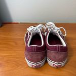 Vans ‎ Old Skool Low Maroon Suede Canvas Sneaker Lace Up Monochrome Skater W9.5 Photo 3