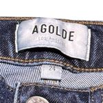 AGOLDE Classic Modern Kye Straight Leg Crop Minimalist Denim Jean Mid-Rise SZ 24 Photo 2
