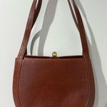 Salvatore Ferragamo ‎ Brown Gancini Shoulder Bag Leather Authentic Photo 0
