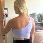 Lululemon One-Shoulder Sports Bra (Light Purple) Photo 1