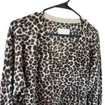 Zadig & Voltaire  Cashmere Leopard Print Vneck Sweater Photo 4