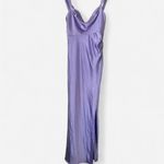 RUNAWAY THE LABEL  Havanna Satin Maxi Dress in Lilac Photo 3