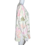 Old Navy  Sweatshirt Women Medium Pink Green Tie Dye Side Slits Casual Athleisure Photo 1