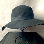 H&M  DIVIDED WOMENS BLACK 100% WOOL HAT BLACK RIBBON BAND  GOOD CLEAN CONDITION Photo 0