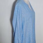 Lands' End Blue Linen Tunic NWT Size Medium Preppy Blue Tunic Photo 4