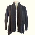 Vince Wool Yak Blend Waterfall Cardigan Charcoal Gray Size S Photo 4