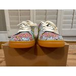 Tory Burch Howell Court Floral Printed Sneaker Smooth Leather Sz. 6.5 NWOB Retro Photo 5