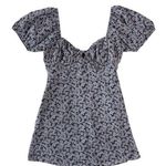 Essue E.Ssue Women's Medium Blue Floral Prairie Mini Dress Spring Photo 0