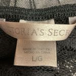 Victoria's Secret Babaydoll Lace Mesh Halter Slip Dress Sexy Lingerie Black Sz L Photo 8