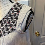 Lucky Brand - cotton top blouse vest cardigan Sz XS RUNS BIG Photo 6