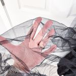 Loralie Original Vintage Sleeveless Black Lace Tulle Gown Size 12 Photo 8