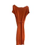 NEW YORK & COMPANY Orange Metallic Belted‎ Sweater Dress Size XS Photo 1