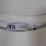 ZARA WHITE LACE APPLIQUE TEE SHORT SLEEVE SIZE SMALL Photo 5