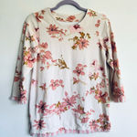 Spartina 449 Women’s Island Fringe Floral Pullover Fringed Casual Top Size S Photo 0