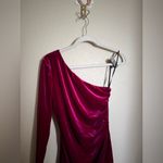 NBD  Ginnie Velvet One Shoulder Mini Dress Sz S NEW Purple Violet‎ Asymmetrical Photo 3