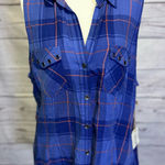 Shyanne NWT Country Wear It Mean It Plaid Sleeveless Shirt Size Large Photo 0