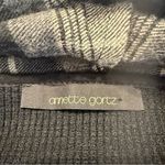 Annette Gortz Plaid Fringe Vest Black Size M Photo 6