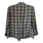 ( Burberrys' ) 90's Vintage Hemp / Linen Plaid Blazer Size XL ? Photo 1