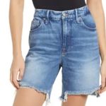 Good American  distress ripped jeans 8 inch shorts size 26/2 NWT Photo 1