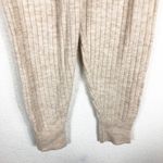 Free People Intimately Around the Clock Oatmeal Ribbed Knit Jogger XS Cozy Photo 8