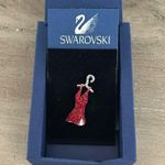 Swavorski NWT Swarovski Red Dress Pin Photo 0