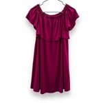 RTR Rosie Pop Luisa Dark Pink Off The Shoulder‎ Mini Maternity Dress Sz XS Photo 2