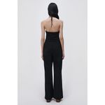 SIMKHAI Gala Plisse Cut Out Jumpsuit in Black 2 Small New Womens Outfit Photo 10
