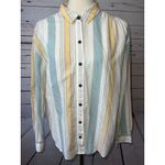 Patagonia  Worn Wear Boyfriend Shirt Long Sleeve Button Front Small Hemp‎ Photo 9