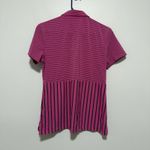G/Fore Pink Mixed Stripe Golf Athletic Polo Shirt Size Medium Photo 4