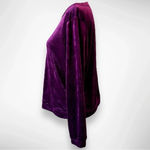 Juicy Couture  Logo Purple Velour Crewneck Sleepwear‎ Top Large | EUC Photo 1