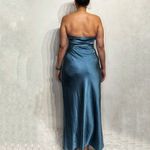 RUNAWAY THE LABEL  Steel Kristine Strapless Maxi Dress Sz M Photo 9