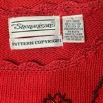 Shenanigans sweater Vintage Red black beaded holiday granny ugly Christmas Sz L Size L Photo 1