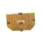 Christian Dior DIOR Beauty Woven Paper Tote Bag Beige Logo Embroidered Beach Travel Photo 1